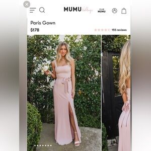 Paris Gown Bridesmaid dress